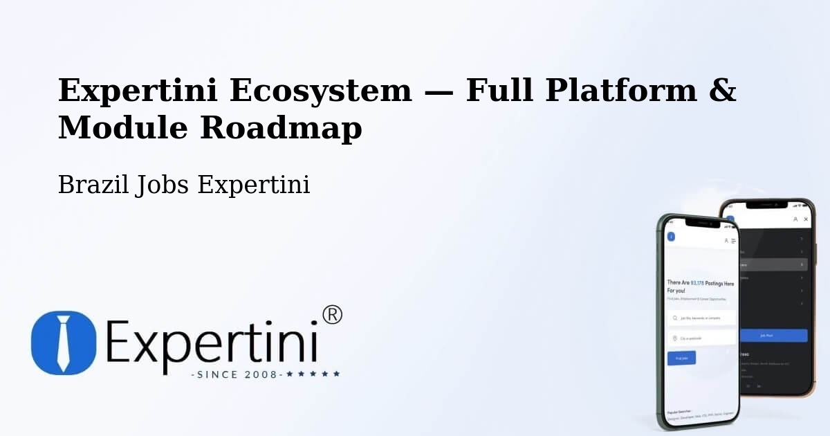 Expertini Ecosystem — Full Platform & Module Roadmap – Lassance